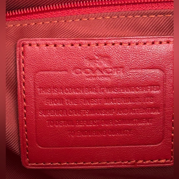 COACH Crosby Signature C Jacquard Canvas & Smooth Leather Carryall Tote Bag - Picture 10 of 12